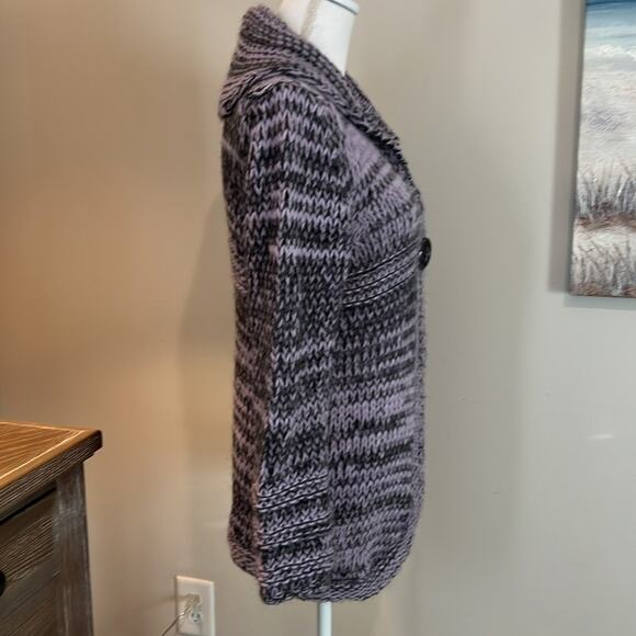 Berretti M Wool Alpaca Mohair Sweater Cardigan Button Chunky Made in Italy MED - Picture 6 of 16